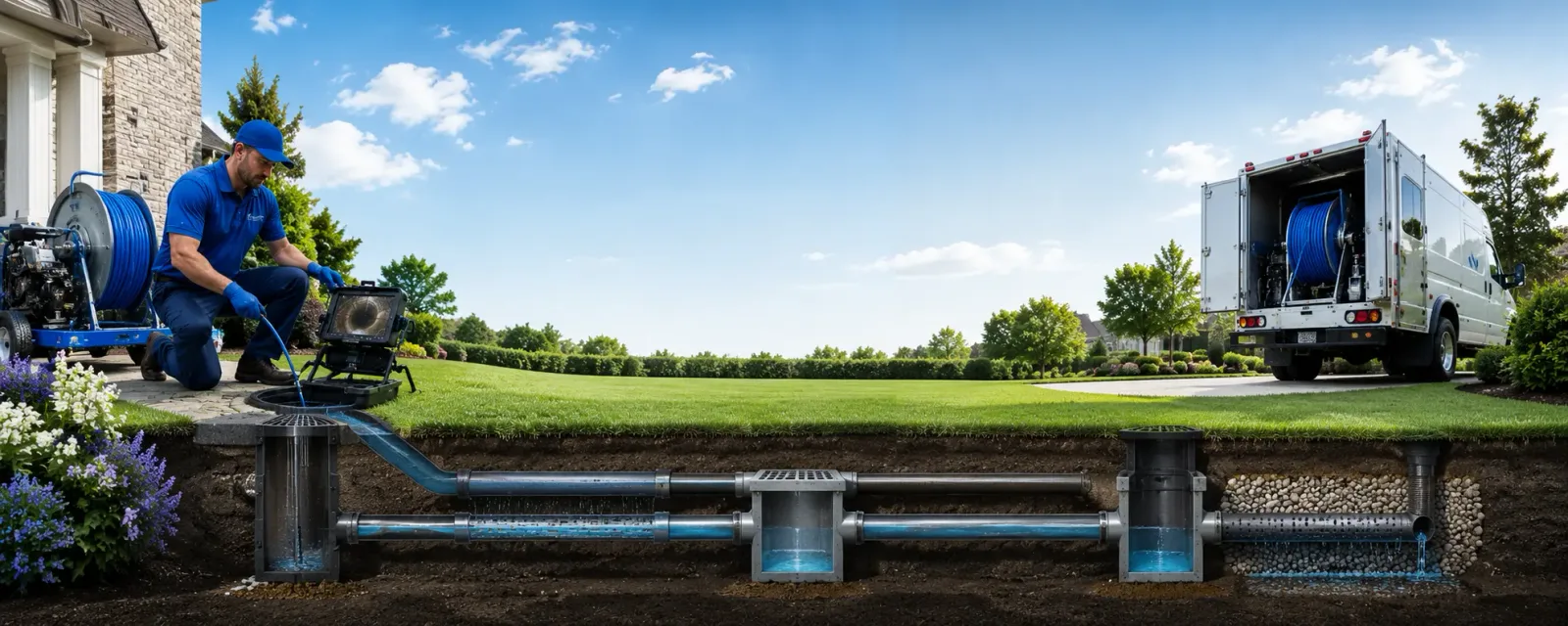 Outdoor drain cleaning information for Clarence, IA